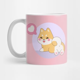 Kawaii Shiba Inu With Love Mug